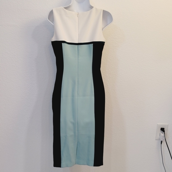 Whbm Sleeveless Color-block Sheath Dress Size: 0 - Picture 8 of 14